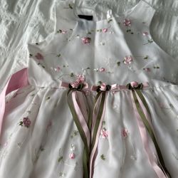 Holiday, Flower Girl White Dress Size 6/6X