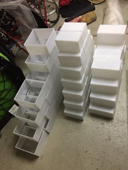 Thick plastic boxes, great for DIY!