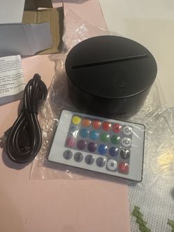 ACRYLIC LED LIGHT LAMP BASE W CONTROL 5PCS