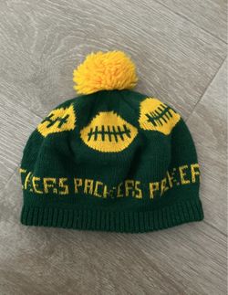 Vintage Green Bay Packers NFL Beanie Pom-Pom Winter Hat