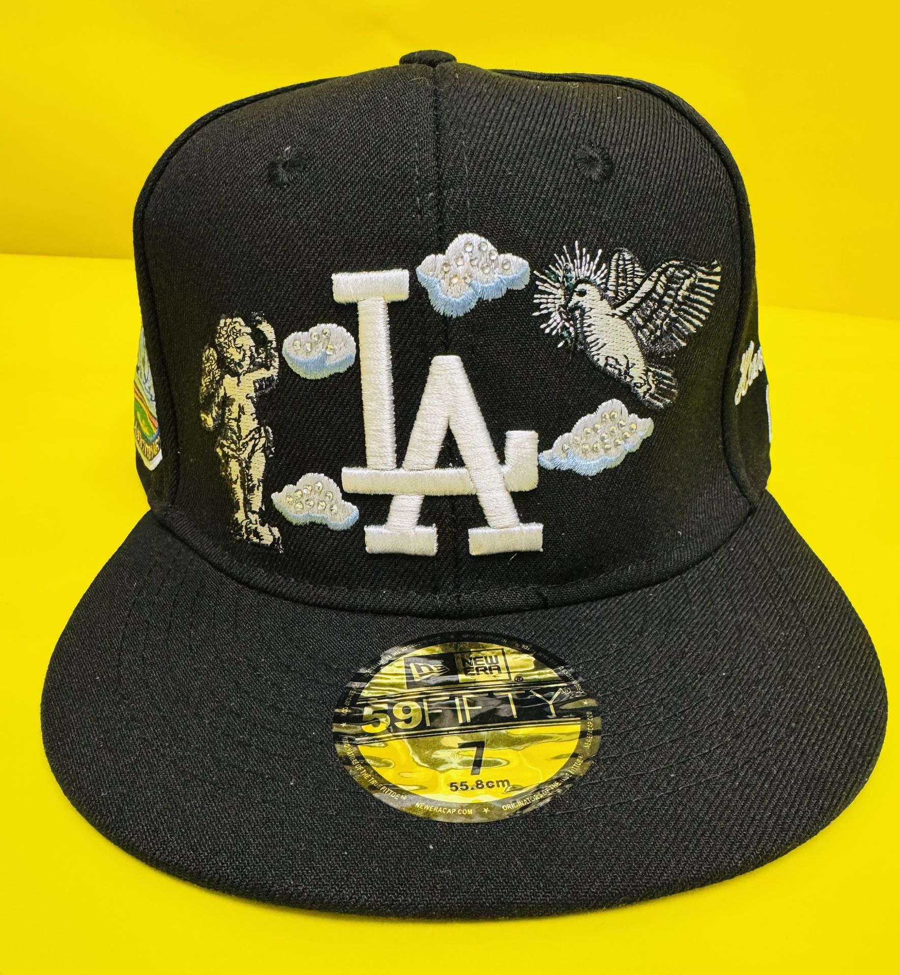 New Era 59FIFTY LA Dodgers Fitted Hat – Angel & Dove Cloud Embroidery