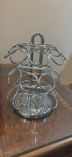 Chrome Rotating K-Cup Keurig Rack