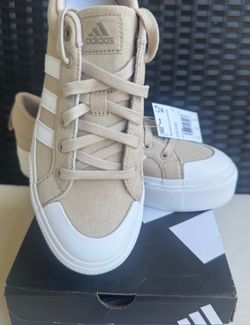 Bravada Adidas Platform Tan Tennis Shoes Sz 8.5