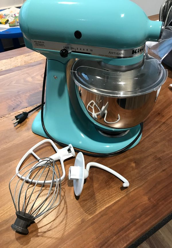 KitchenAid Artisan Aqua Sky 5qt mixer for Sale in Kansas City, MO OfferUp