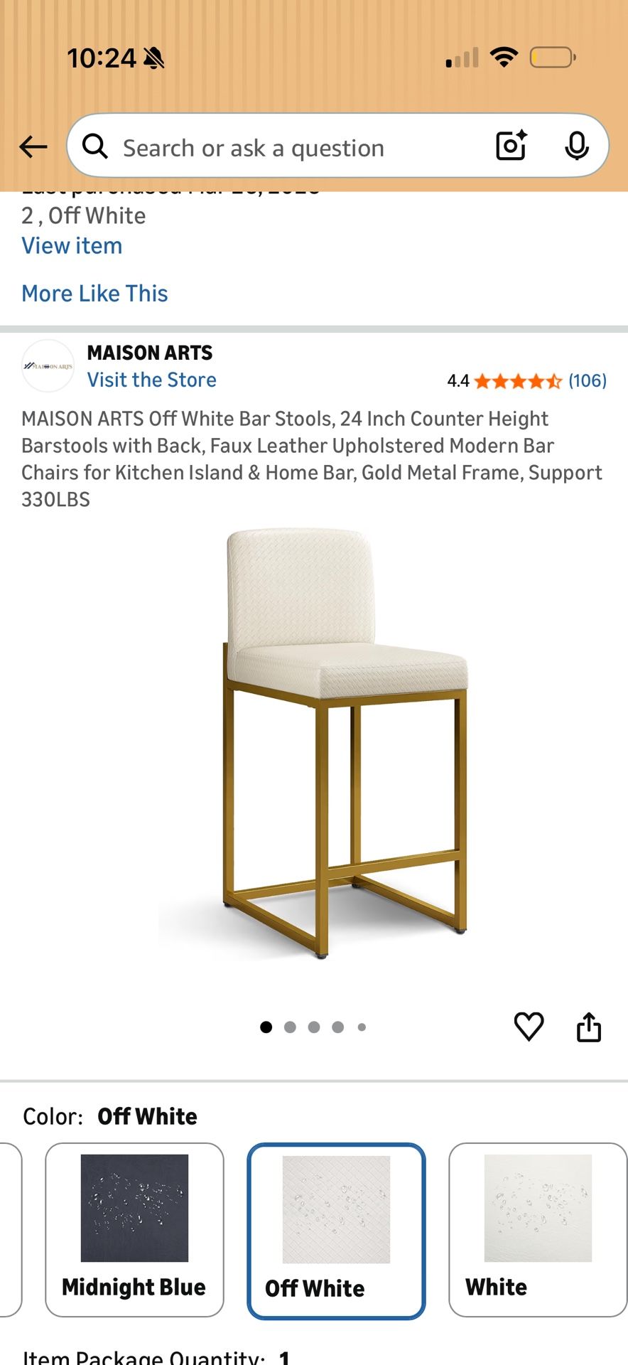 White Bar Stools