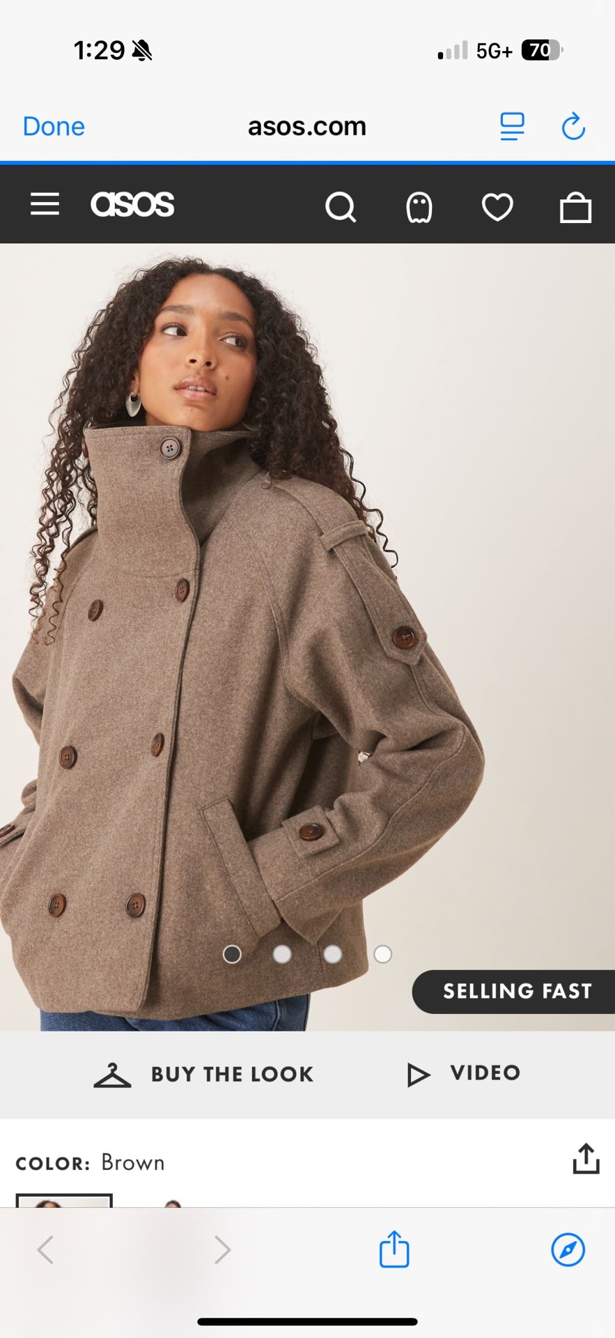 ASOS cropped Trench