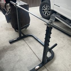 Workout Rack And Bar