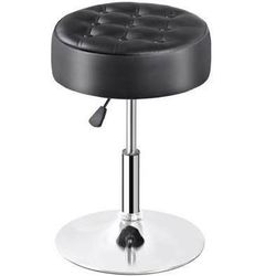 New black adjustable stool salon vanity