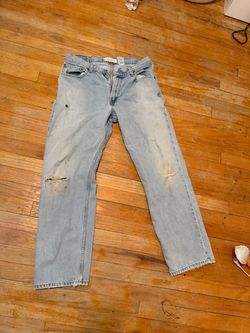 Light Wash Distressed Denim Jeans