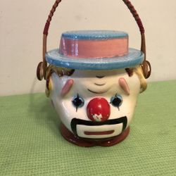 Antique. Clown Cookie jar.