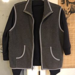 Grey And Black Vest So Cute Black Knit