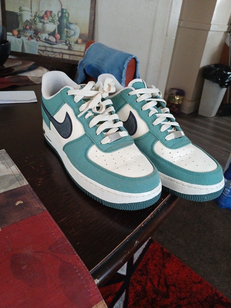 Green Grey Black Qir Force On3s