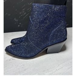 Jessica Simpson Boots Size 8.5 Zalor Boots In Navy Blue