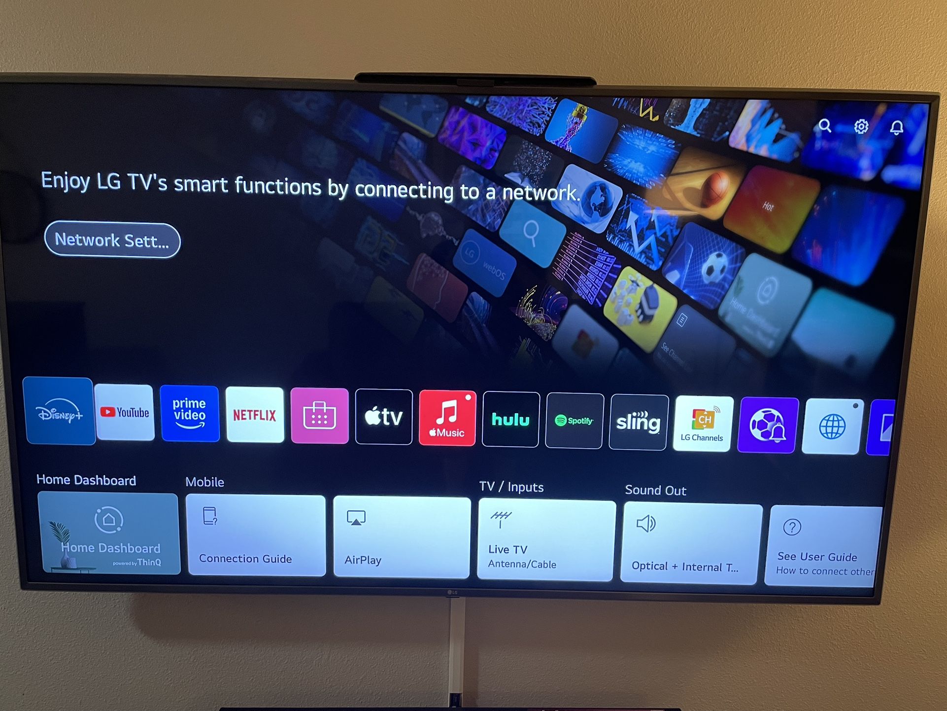 75 LG tv (Smart)
