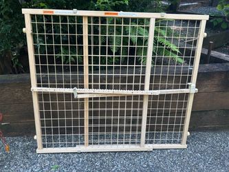 Wooden baby gate