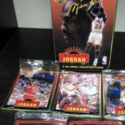 1996 Upper Deck Michael Jordan All Metal Collector 5 Card Set SEALED CARDS. NM/M!!!😎 --View my Facebook Marketplace for more listings and my ⭐️⭐️⭐️⭐️