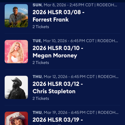 Rodeo Houston concert tickets