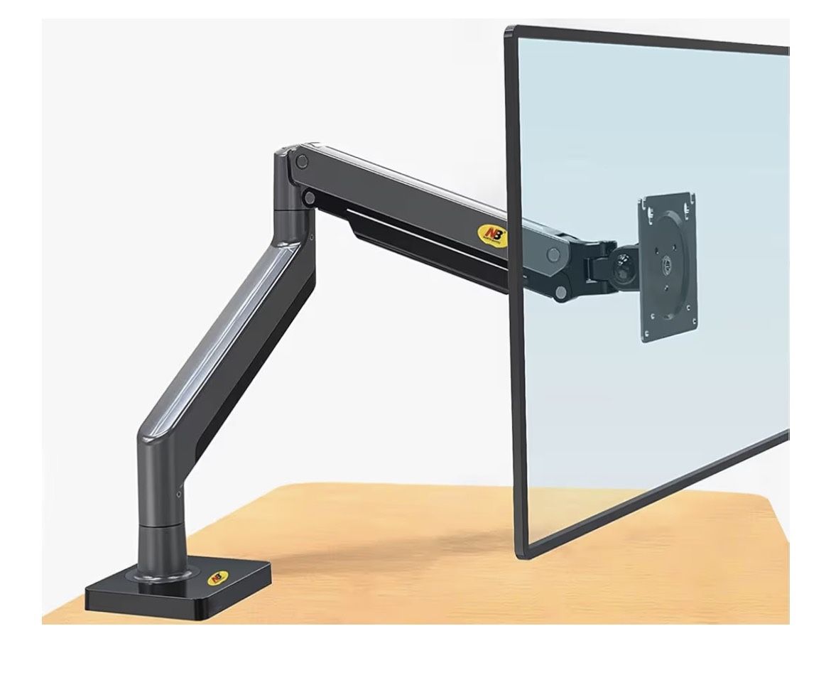 NB North Bayou Full Motion Swivel Monitor Mount with Gas Spring for 22''-40'', Load Capacity from 4.4 to 30lbs Height Adjustable Monitor Arm Stand