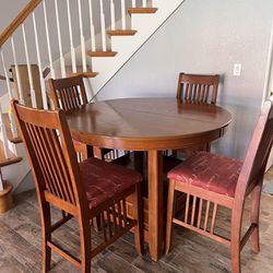 High top Table With Four Chairs 