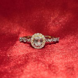 10k Yellow Gold Diamond Baguette Ring 0.28 ctw