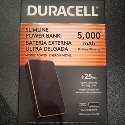 Duracell 5,000 mAh Slimline Powerbank