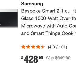 Samsung Over The Counter Microwave Brand New In The Box