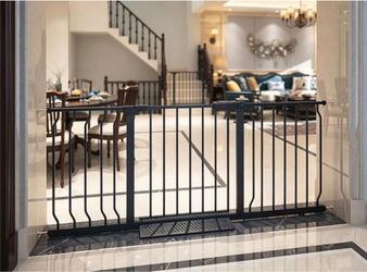 COSEND Extra Wide Baby Gate 52.76"-57.48" Black