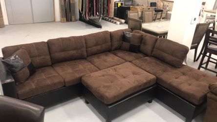 Sectional with ottoman
