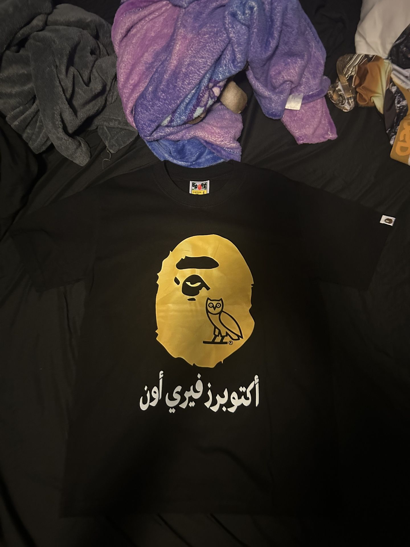ovo x bape shirt