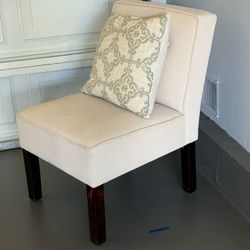 Beige Sofa Slipper Chair