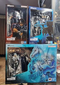 S.H.Figuarts Berserk lot of 3 new