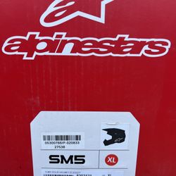 Alpine Stars SM-5 Solid Black Helmet