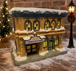 Enesco It’s A Wonderful Life Bijou Theatre Series II Village Mint w/ Box