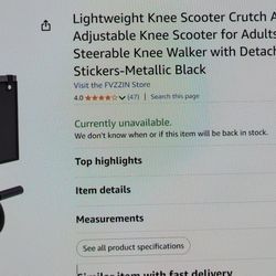 Lightweight Knee Scooter Crutch Alternative 