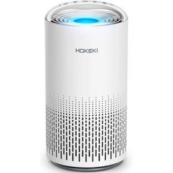 HOKEKI Air Purifier for Large Room with Air Quality Auto Sensor, True HEPA Air Cleaner Filter, 5-in-1 Odor Eliminator with Night Light for Home Office