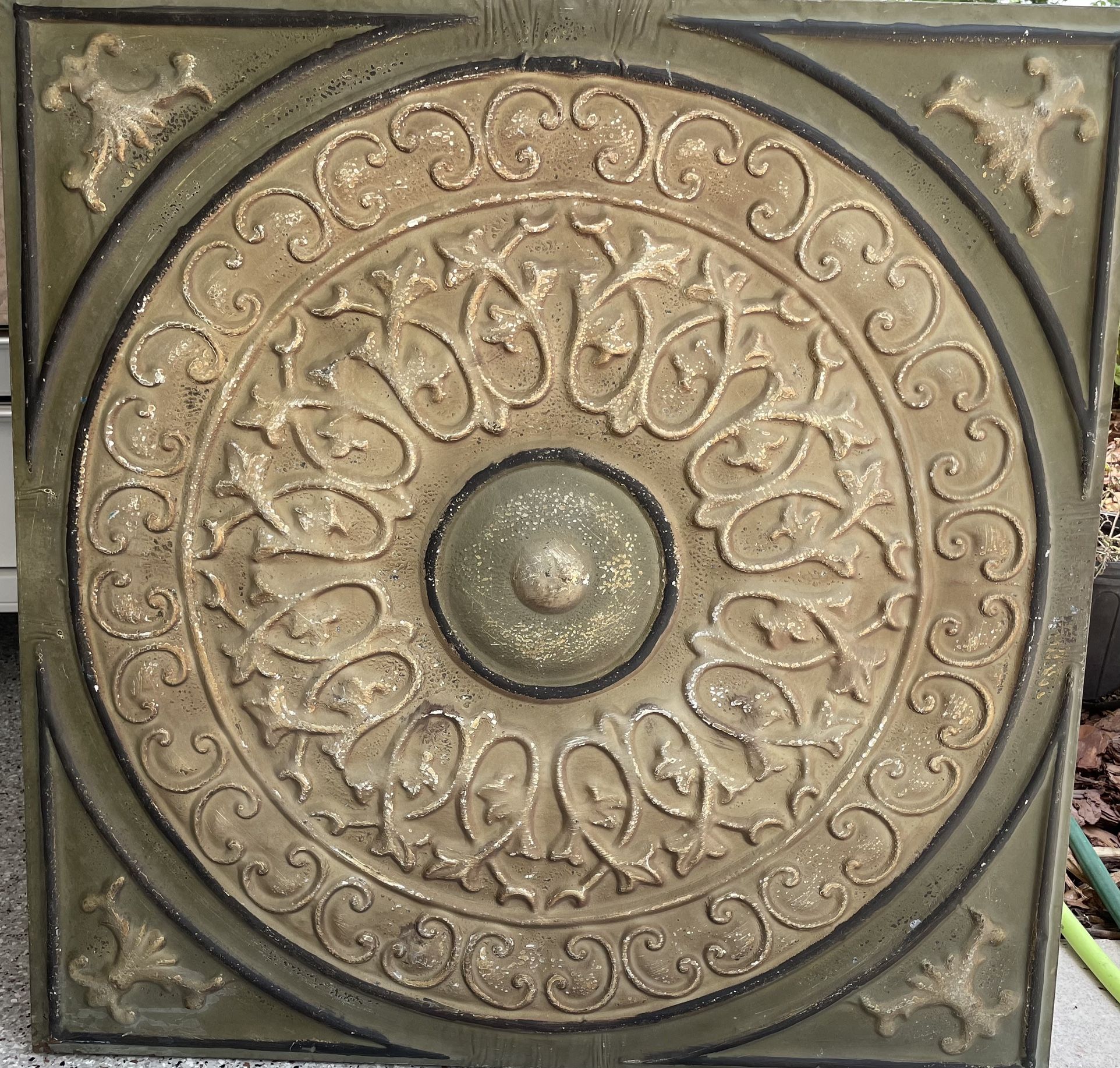 Decorative metal wall panel