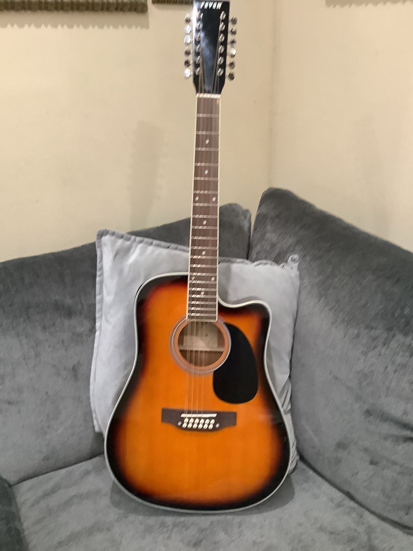 Fever 12 Strings Electric Acoustic Guitar 