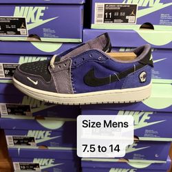 Air jordan 1 Retro Low Zion Williamson Voodoo men’s size 7.5-14