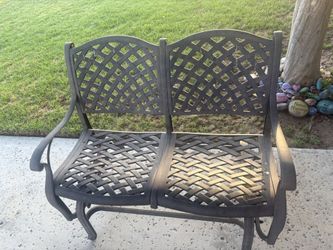 Metal Glider Bench