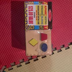 Melissa And Doug Stacking Blocks & Wooden Shape Sorting Cube