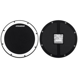 Ahead S-Hoop Marching Practice Pad with Snare Sound Black Carbon Fiber 14 in.