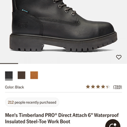 Timberland steel toe work boots