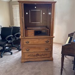 Antique TV Armoire