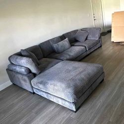 Brand New Corduroy Modular Sectional- Shop Now Pay Later 