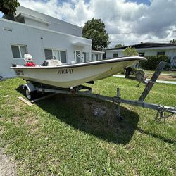 Carolina Skiff J16 Boat With Trailer (project)