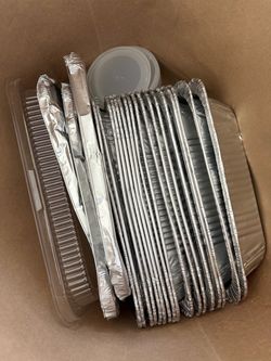 FREE aluminum trays/plastic containers