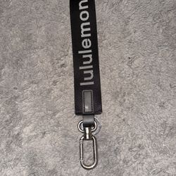 Black Lululemon Keychain