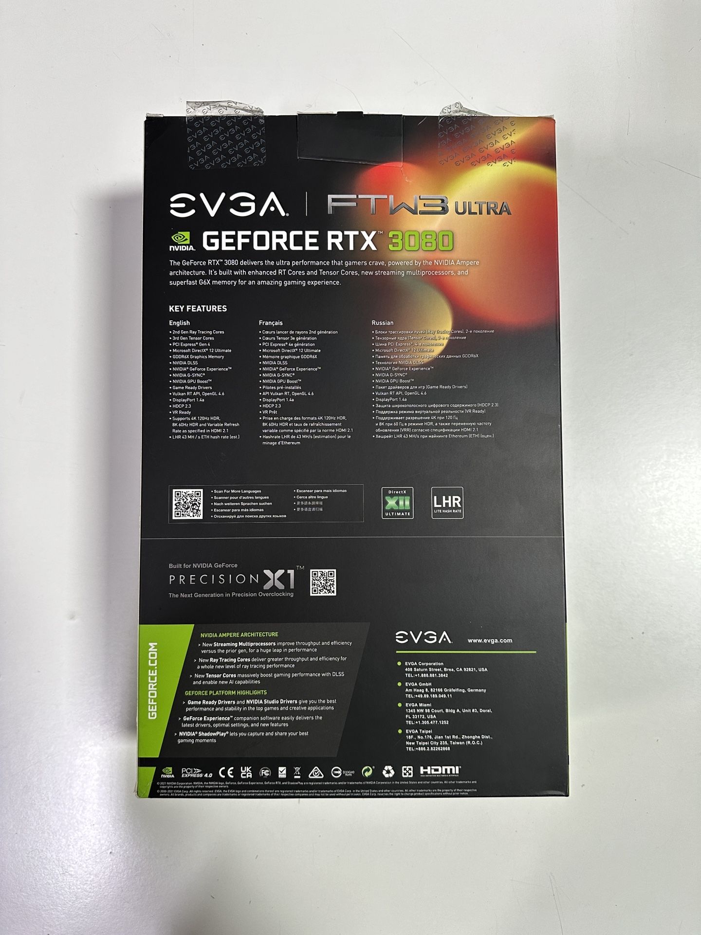 EVGA GeForce RTX 3080 FTW3 ULTRA GAMING, 10G-P5-3897-KL, 10GB GDDR6X