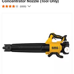 DEWALT 20V MAX 125 MPH 450 CFM Brushless Cordless Handheld Leaf Blower with Concentrator Nozzle