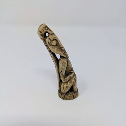Antique Dayak Carved Horn Charm/Pendant